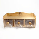 CONDIMENTERO EN MADERA RUSTICO