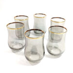 COPAS DE VIDRIO ELEGANTES PARA BEBIDAS