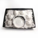 SET X6 DE POSILLOS PARA TÉ O CAFÉ CERAMICO